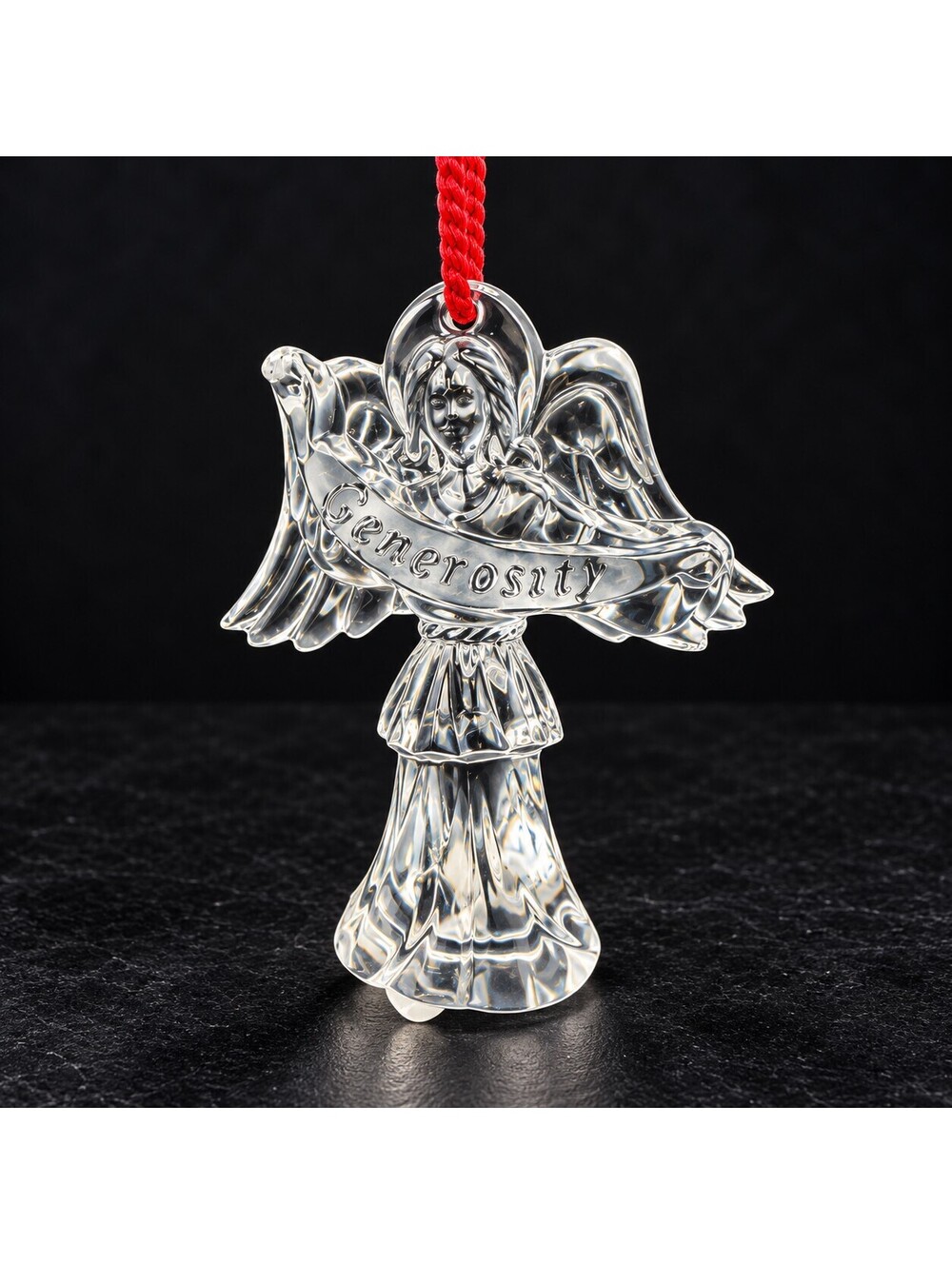 Vintage Waterford Crystal Generosity Angel Ornament Made in Ireland